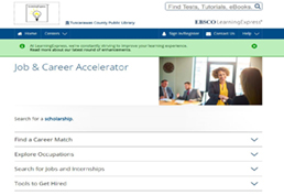 job and career accelerator screenshot